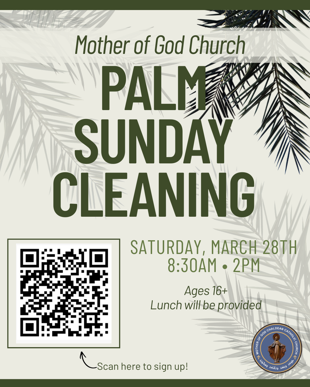 Palm Sunday Cleaning Post on 3726